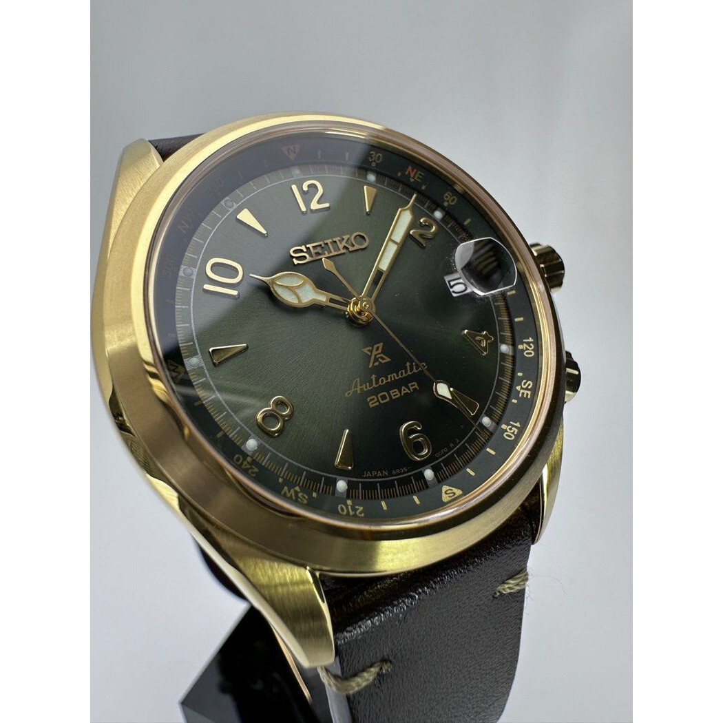 (SOLD!!) 39mm • Seiko Prospex Alpinist Green Gold SPB120J1 SBDC136 Automatic